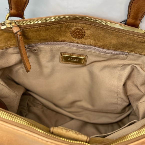 J Crew Tan Leather Handbag - Picture 3 of 10